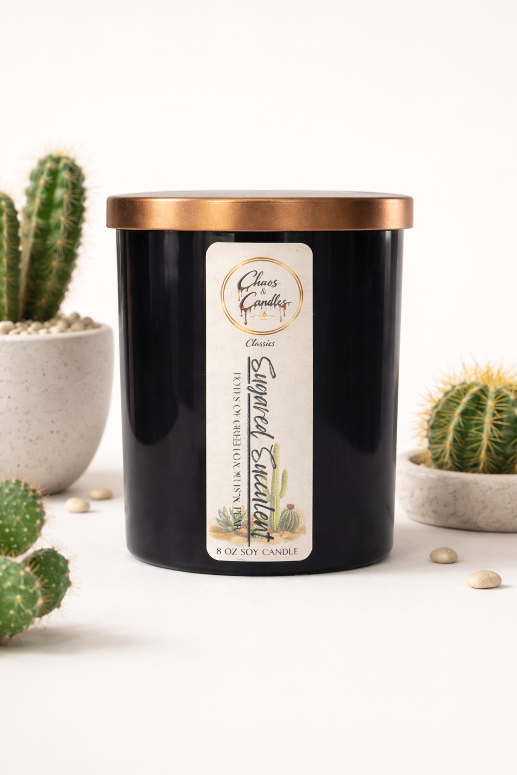 Sugared Succulent 8oz Candle